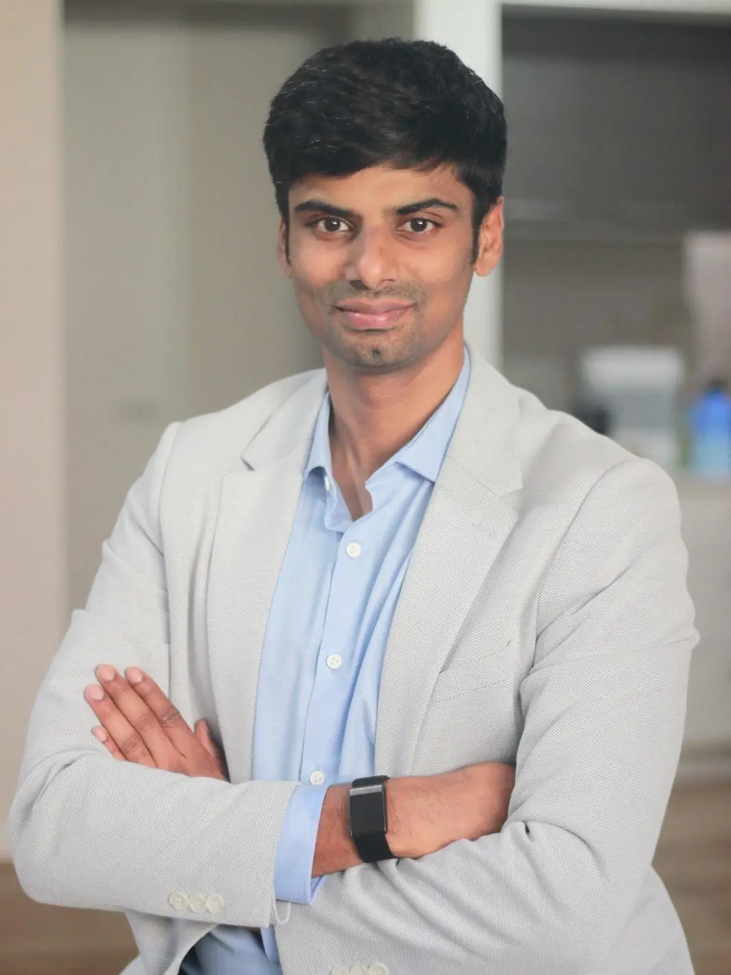 Naveen, founder of Spotto Finance, in the Dandenong office